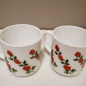 Vintage arcopal milk glass